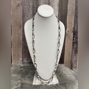 Lia Sophia Necklace Silver Toned Chain Classic Simple Sophisticated Contemporary